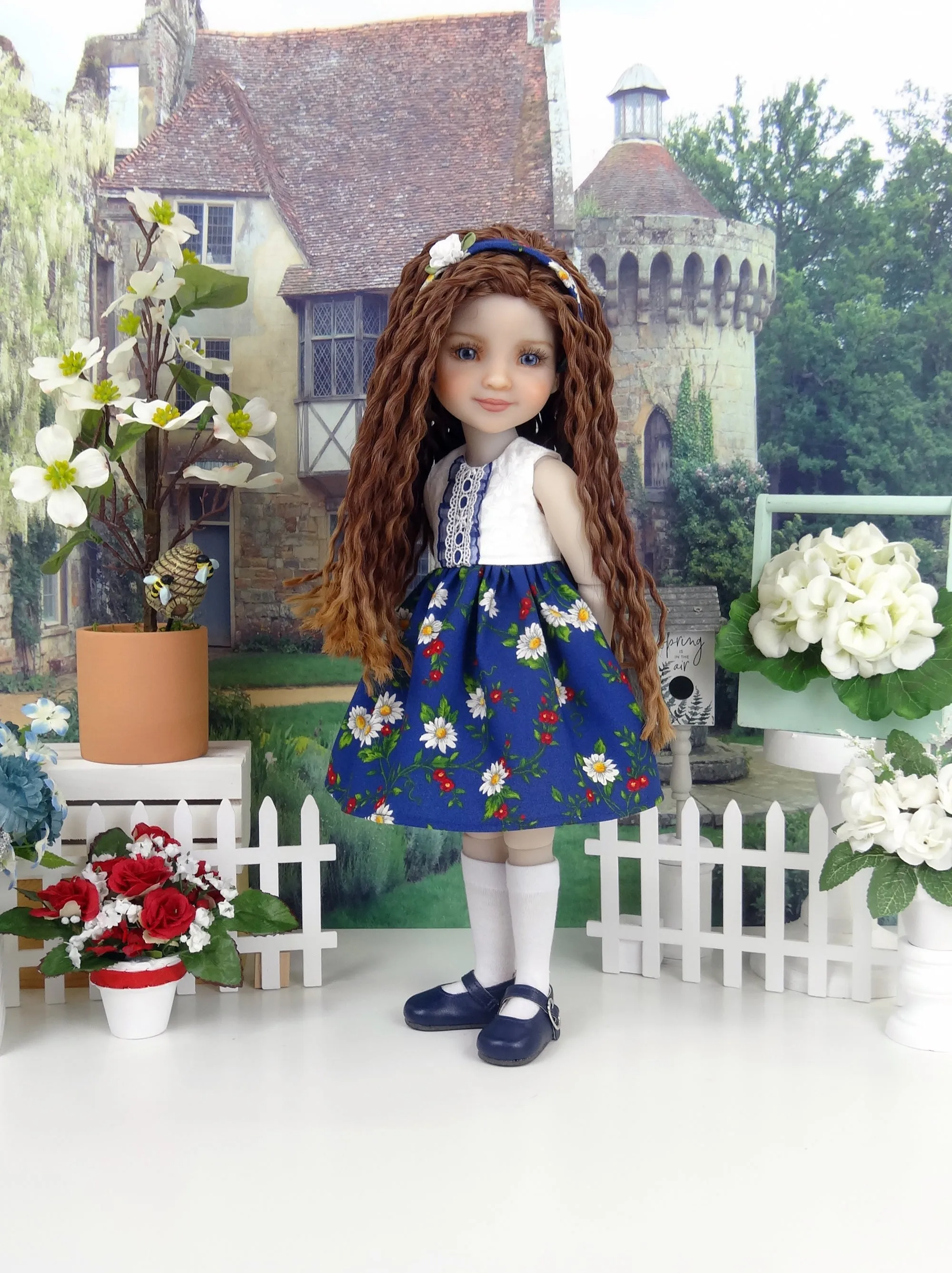 Darling Daisy - dress and sweater with shoes for Ruby Red Fashion Friends doll