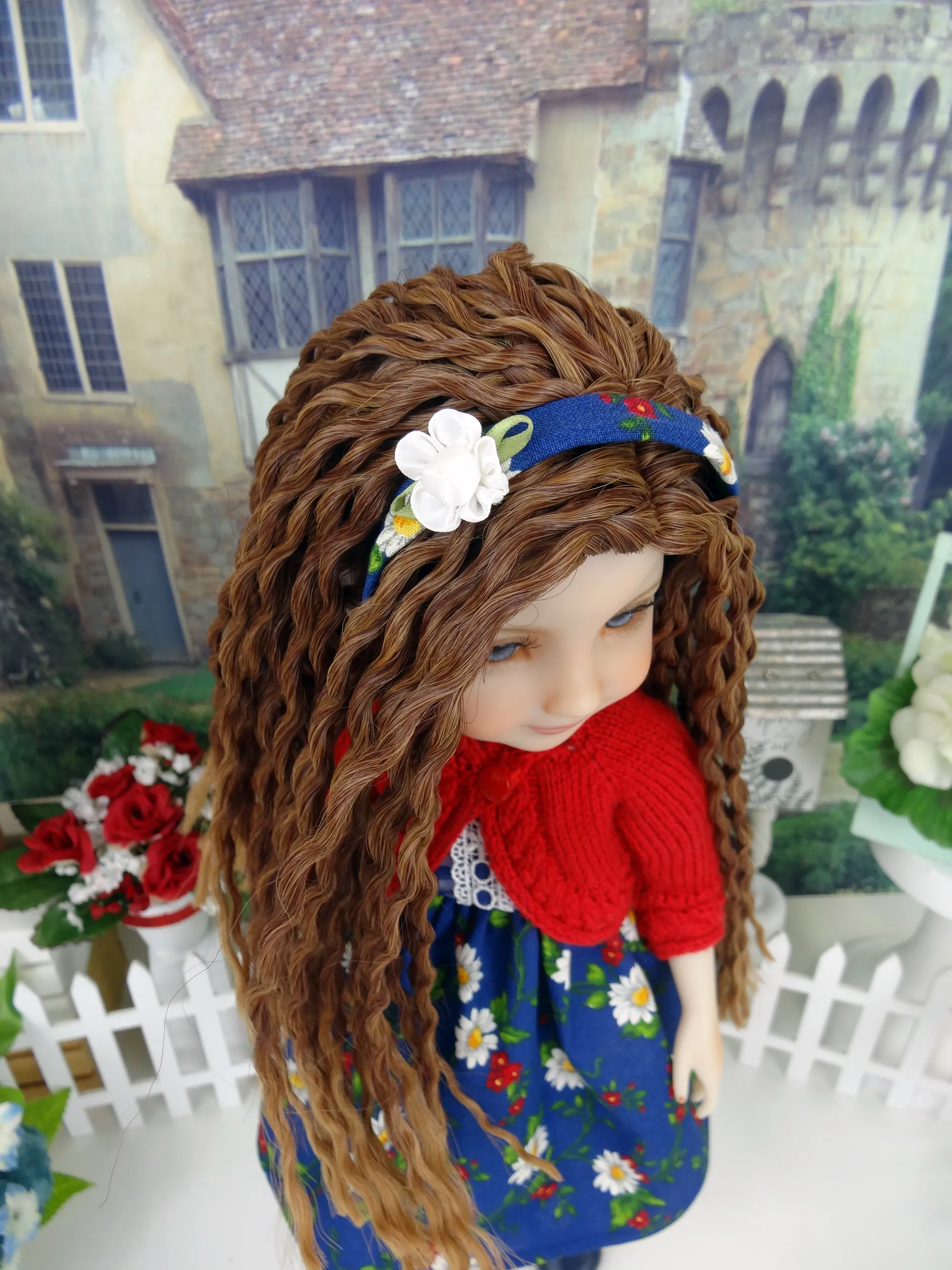 Darling Daisy - dress and sweater with shoes for Ruby Red Fashion Friends doll