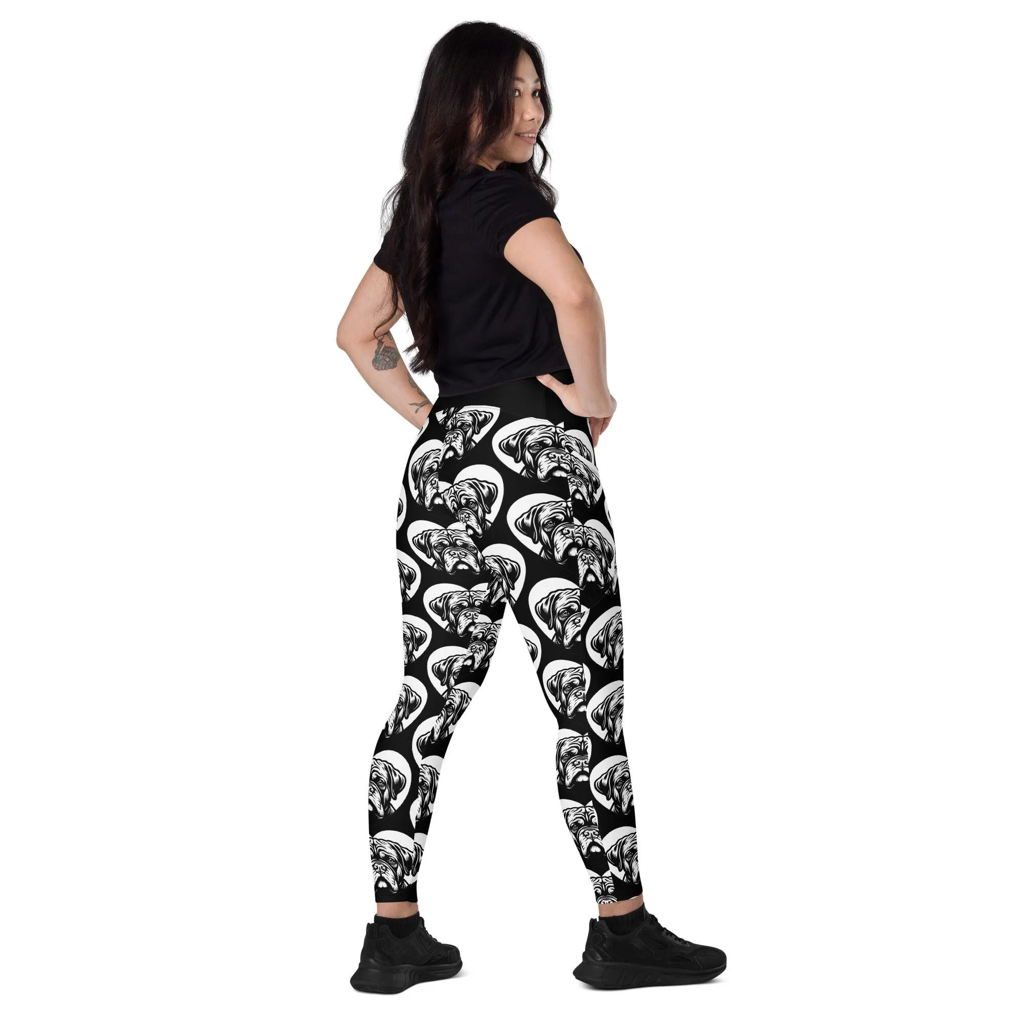 DOG BREED LEGGINGS with pockets - DOGUE DE BORDEAUX - HERTTAHOUND