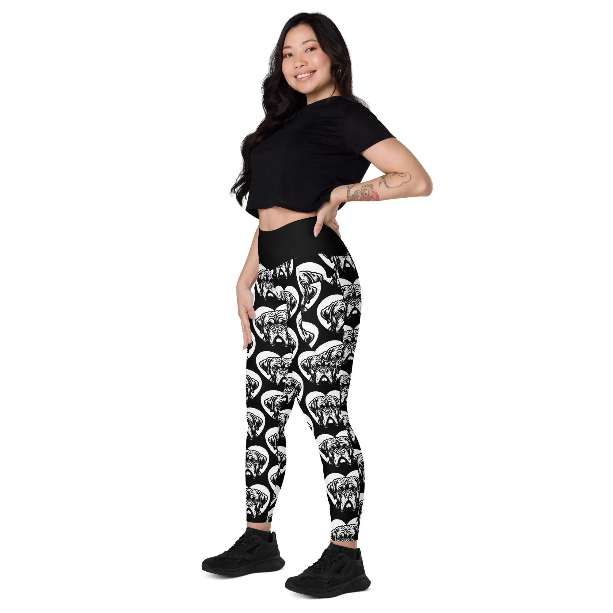 DOG BREED LEGGINGS with pockets - DOGUE DE BORDEAUX - HERTTAHOUND