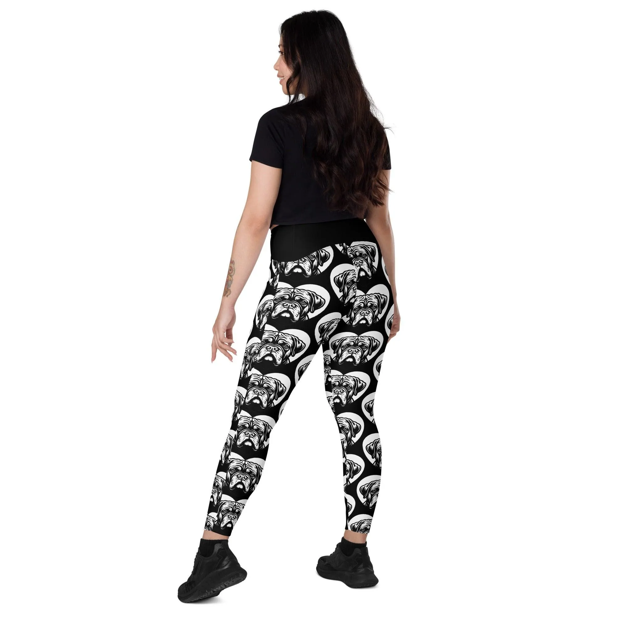 DOG BREED LEGGINGS with pockets - DOGUE DE BORDEAUX - HERTTAHOUND