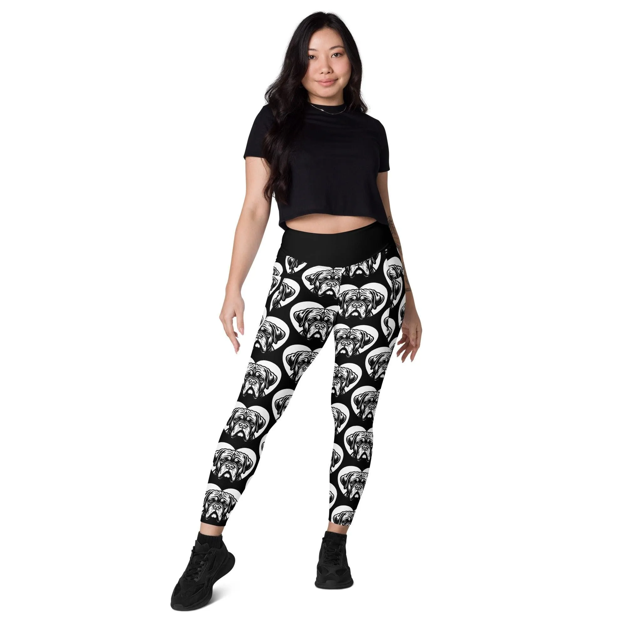 DOG BREED LEGGINGS with pockets - DOGUE DE BORDEAUX - HERTTAHOUND