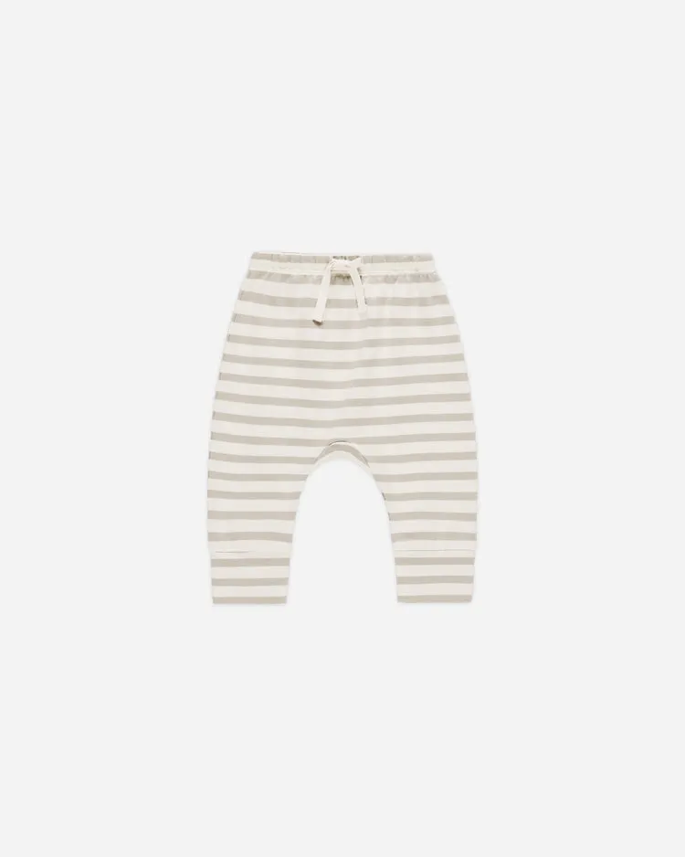 DRAWSTRING PANT || GREY STRIPE