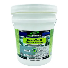 Eco-Tuff Non Skid Coating, Rubber Mesh, Tint Base, 5 Gal