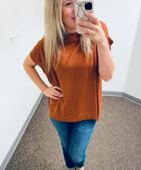 Effortlessly Chic Knit Top - Camel