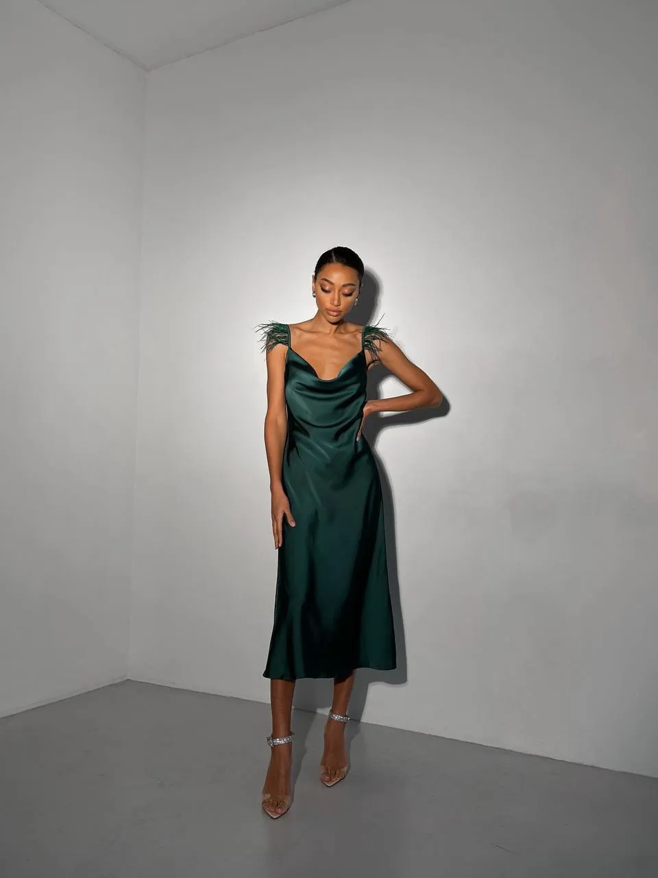 Emerald dress “Viata”