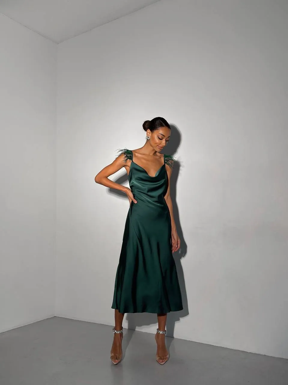 Emerald dress “Viata”