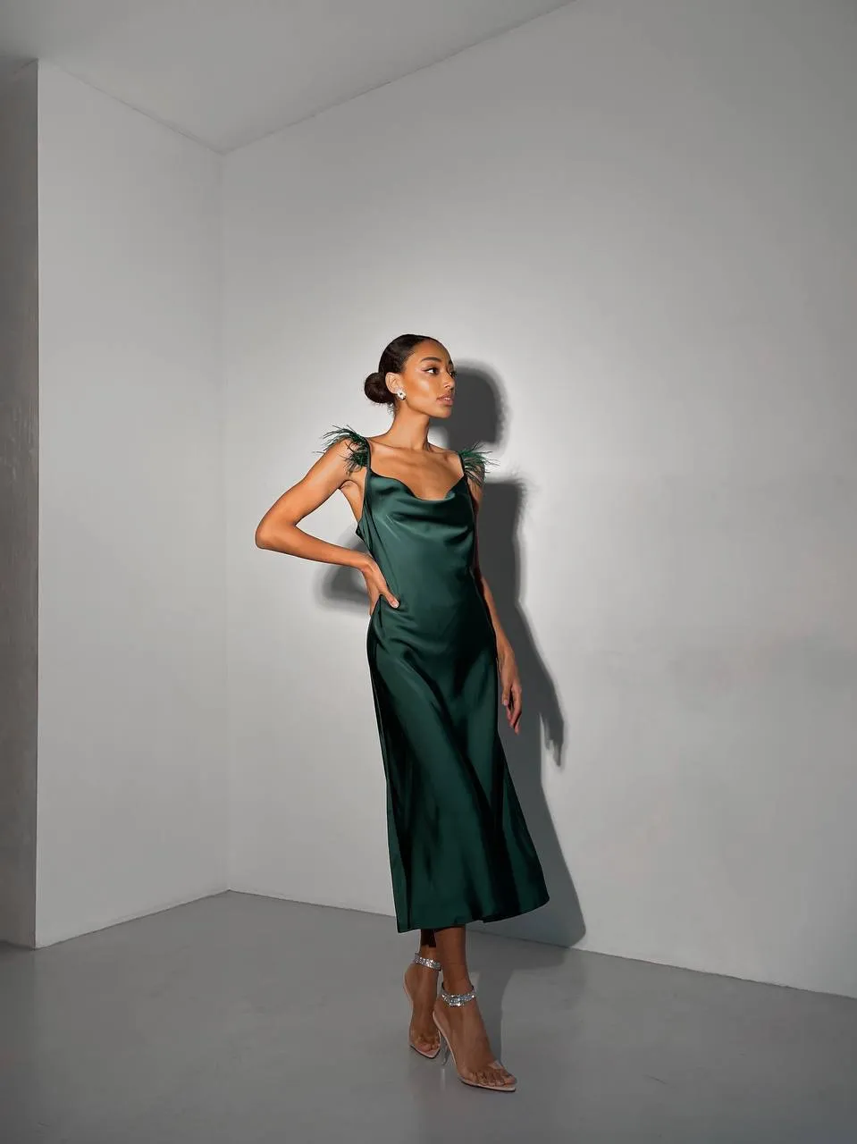 Emerald dress “Viata”