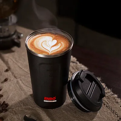 ENDO 500ML Double Stainless Steel Thermal Coffee Mug