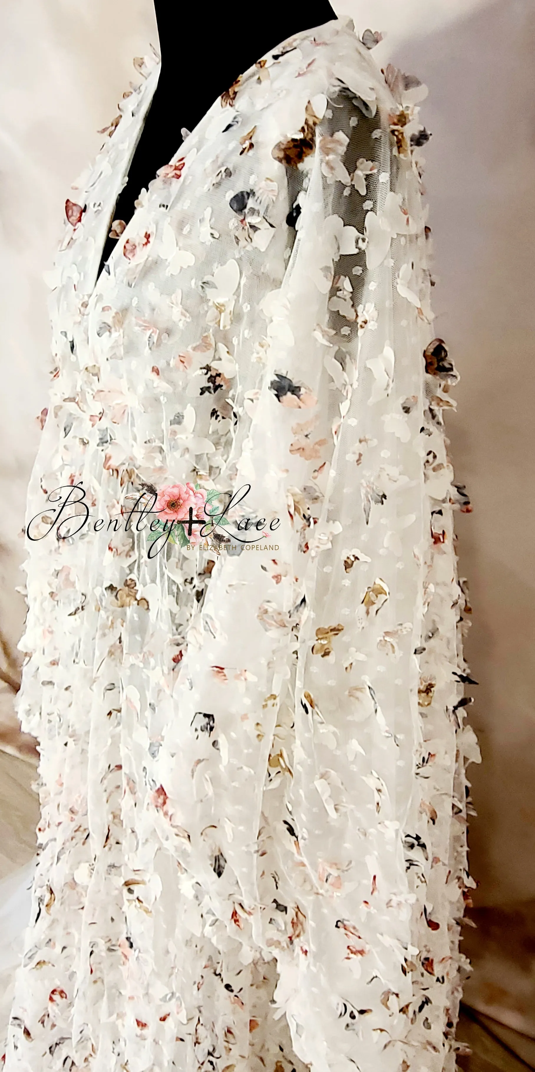 Euc slip included Butterfly Cascades  Bohemian Inspired gown -(Teen/Adult) Maternity/ Non Maternity.