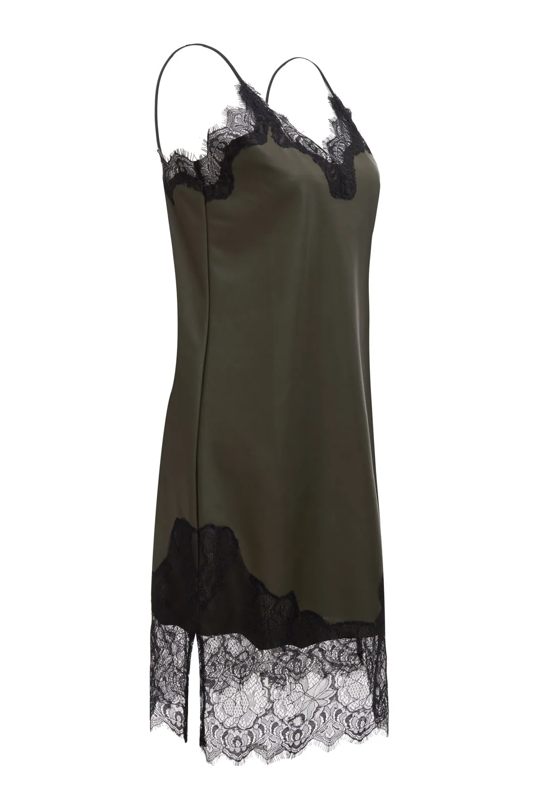 Faux Leather Slip Dress