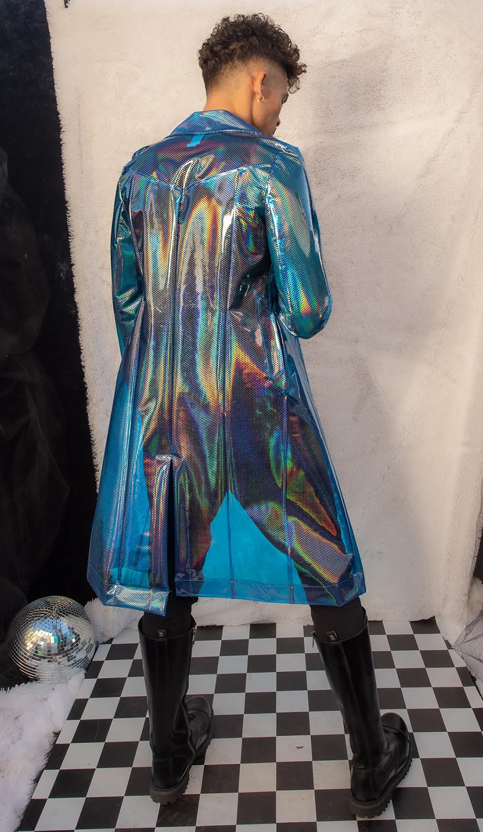 FE240 - Rubberized Vinyl Trench Coat