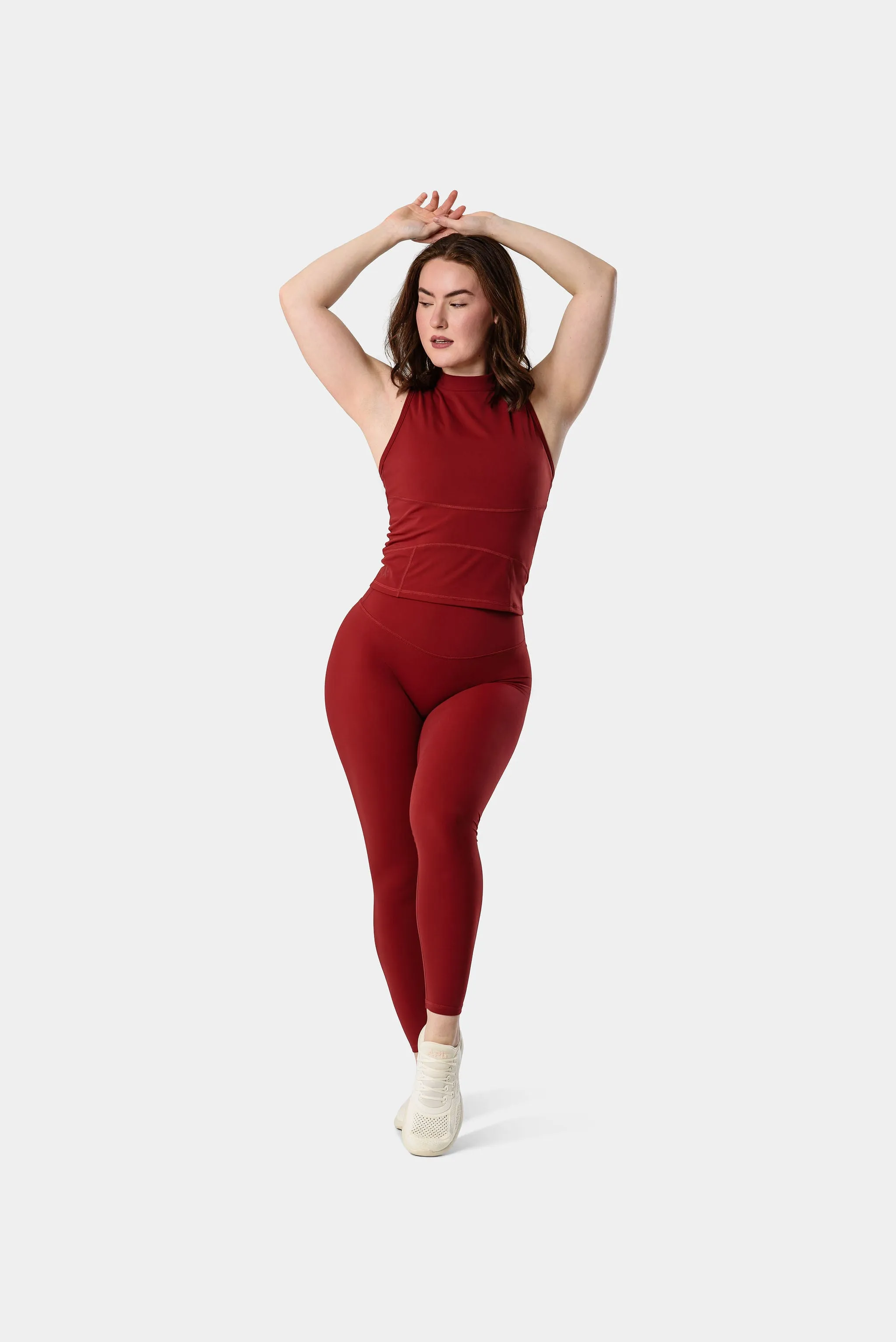 Featherlite Enhance Leggings 27" - Sun Dried Tomato