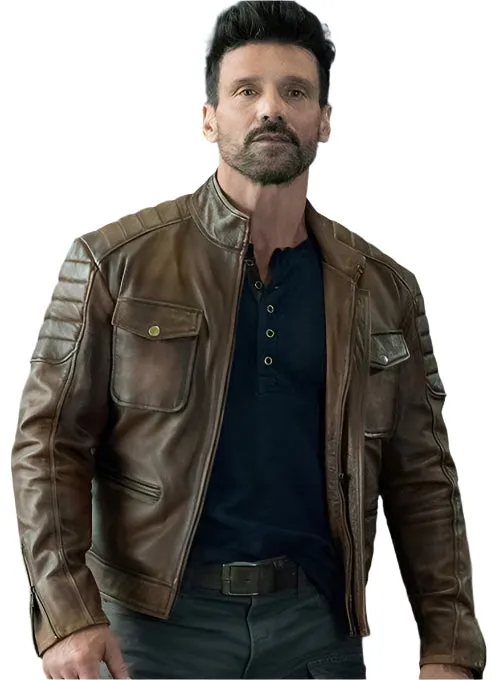 FRANK GRILLO Brown Leather Jacket