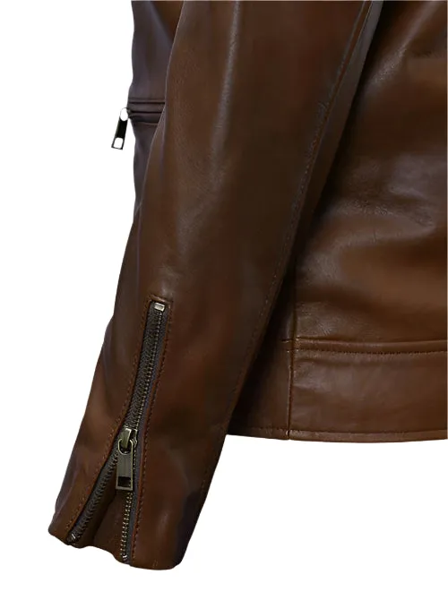 FRANK GRILLO Brown Leather Jacket