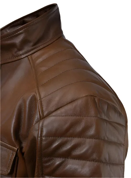 FRANK GRILLO Brown Leather Jacket