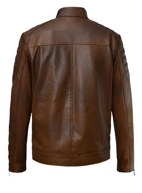 FRANK GRILLO Brown Leather Jacket
