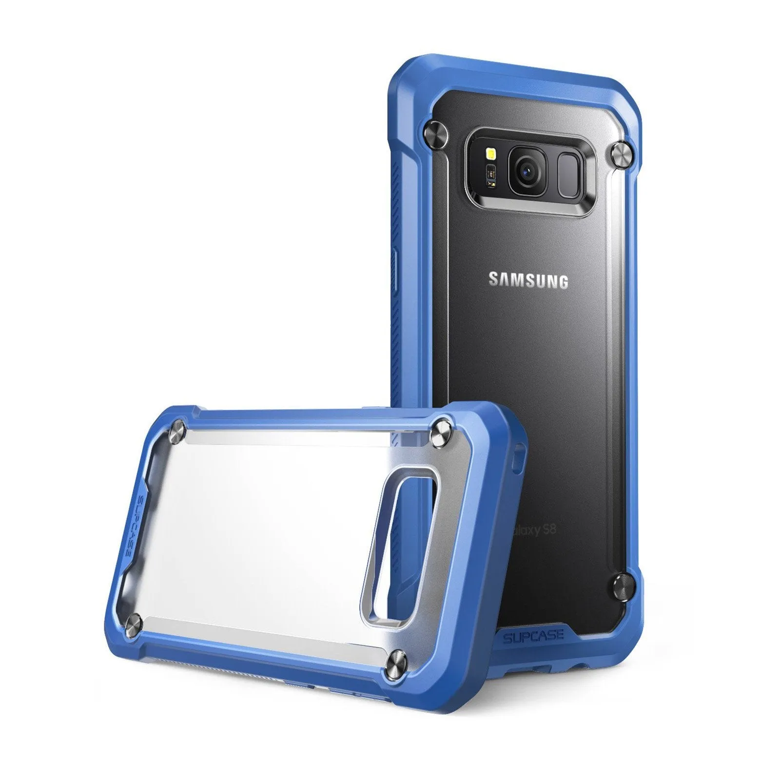 Galaxy S8 Unicorn Beetle Hybrid Protective Bumper Case-Blue