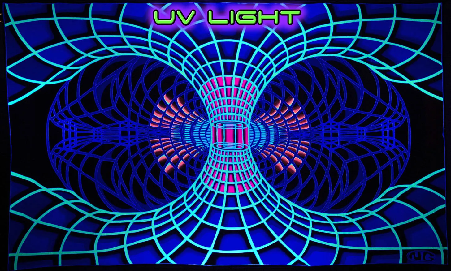 Giant UV Banner :  Yellow Continuum