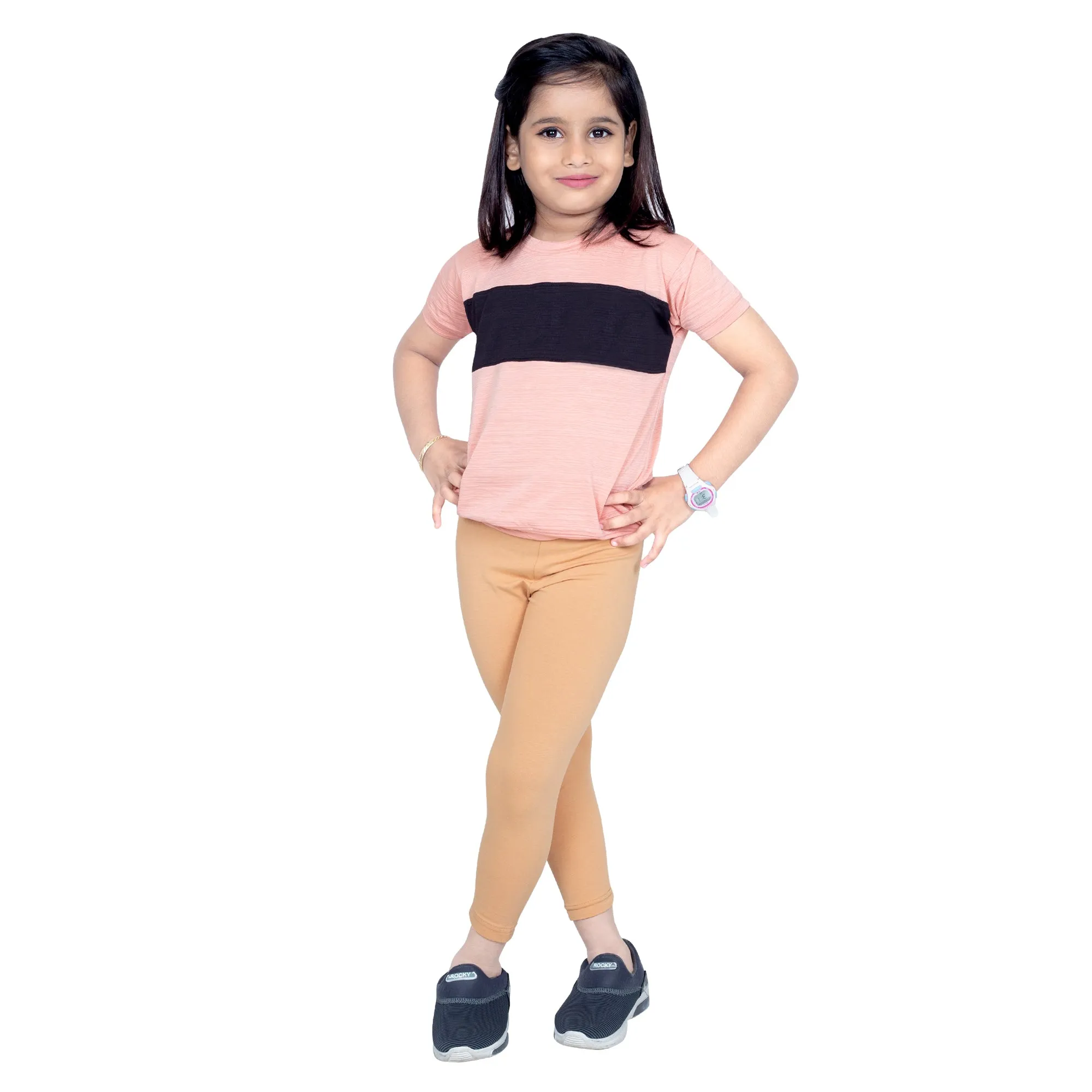 Girls Biscuit Ankle Length Legging