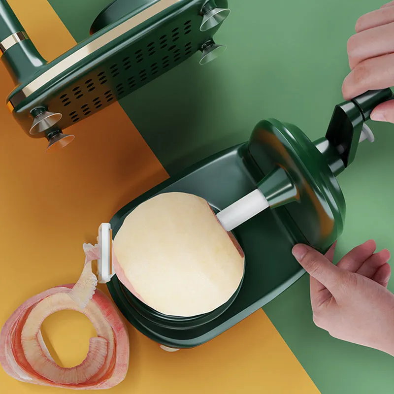 Hand-cranked Multi-function Peeler
