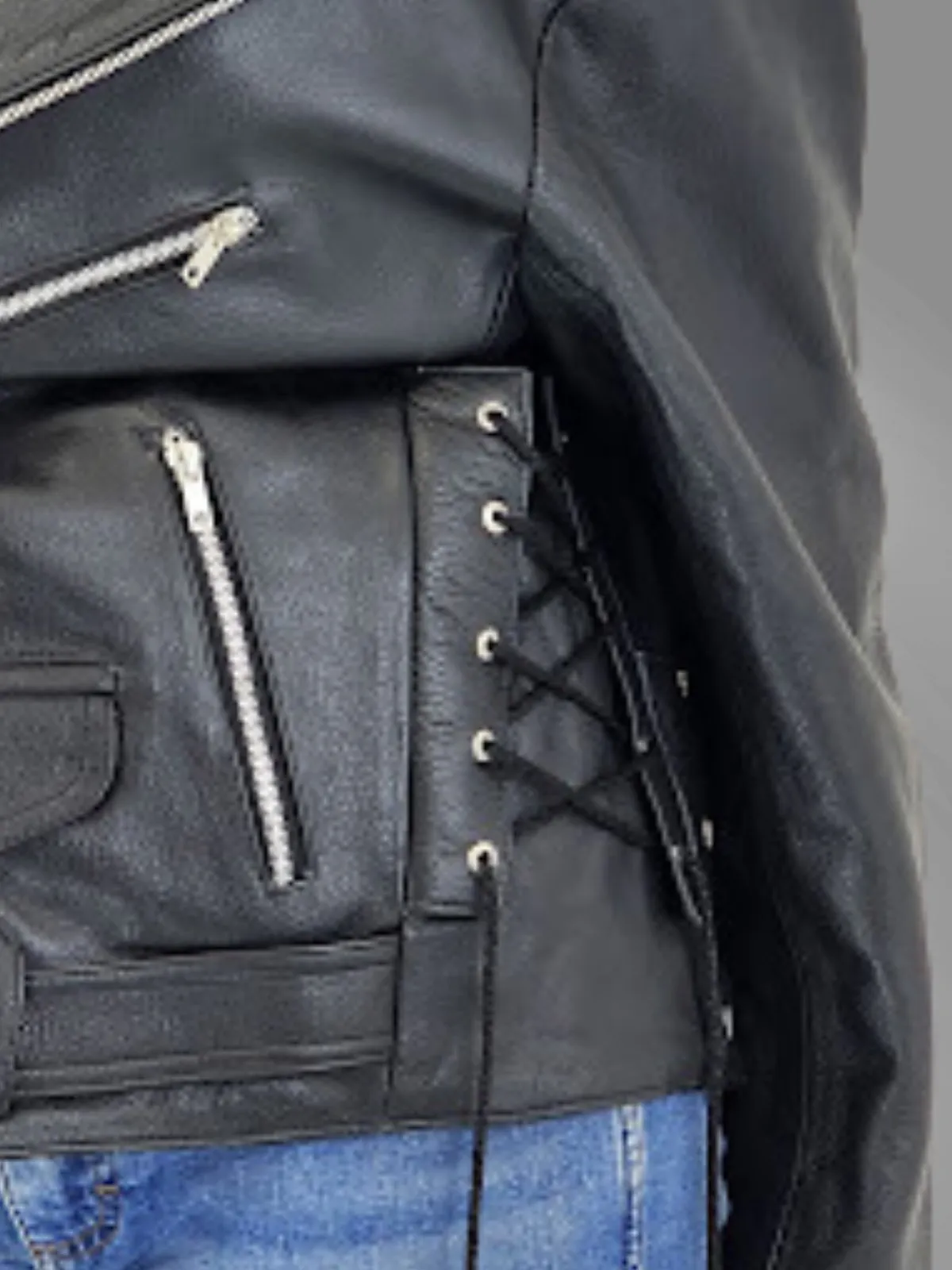 Handcrafted Women's Sheepskin Leather Biker Jacket – Premium Style Black