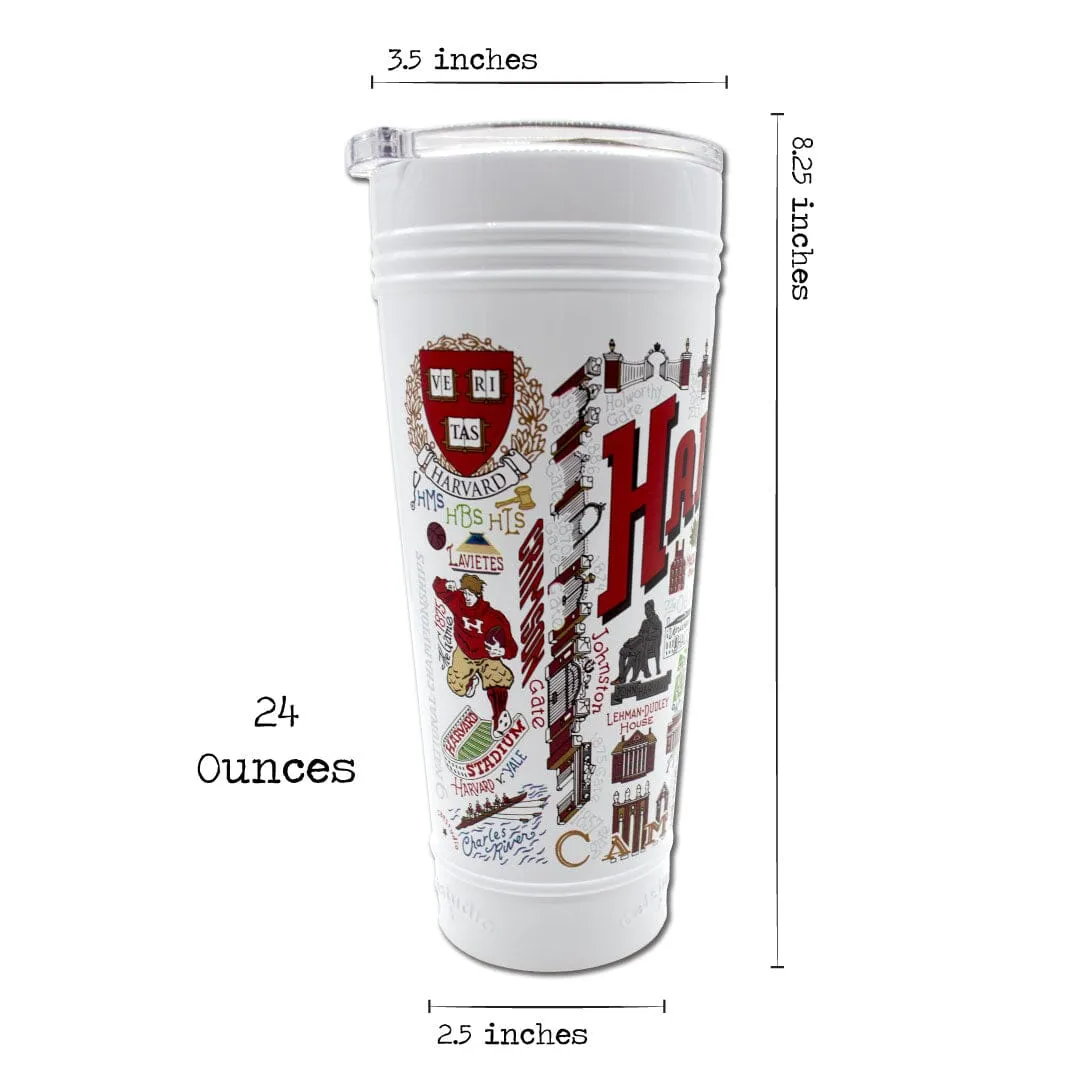 Harvard University Collegiate Thermal Tumbler in White - Limited Edition!