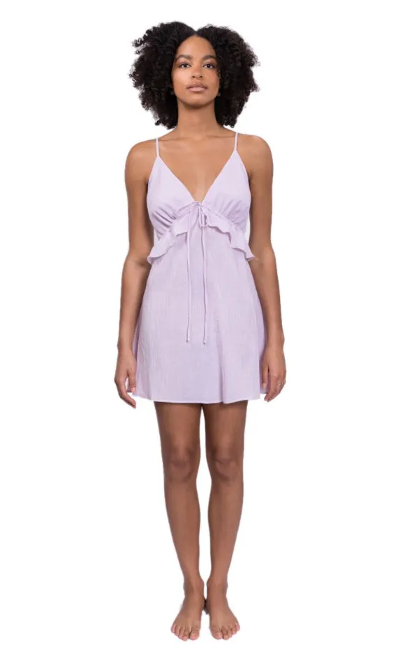 Isabelle Babydoll Nightgown - Pink Crinkle