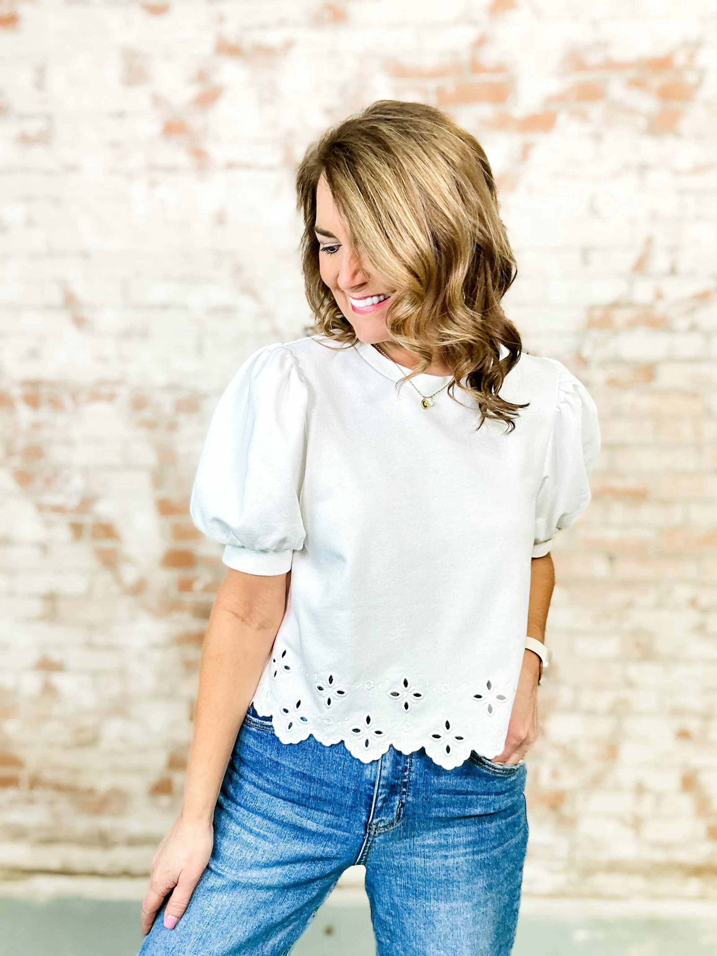 Karol Embroidered Top