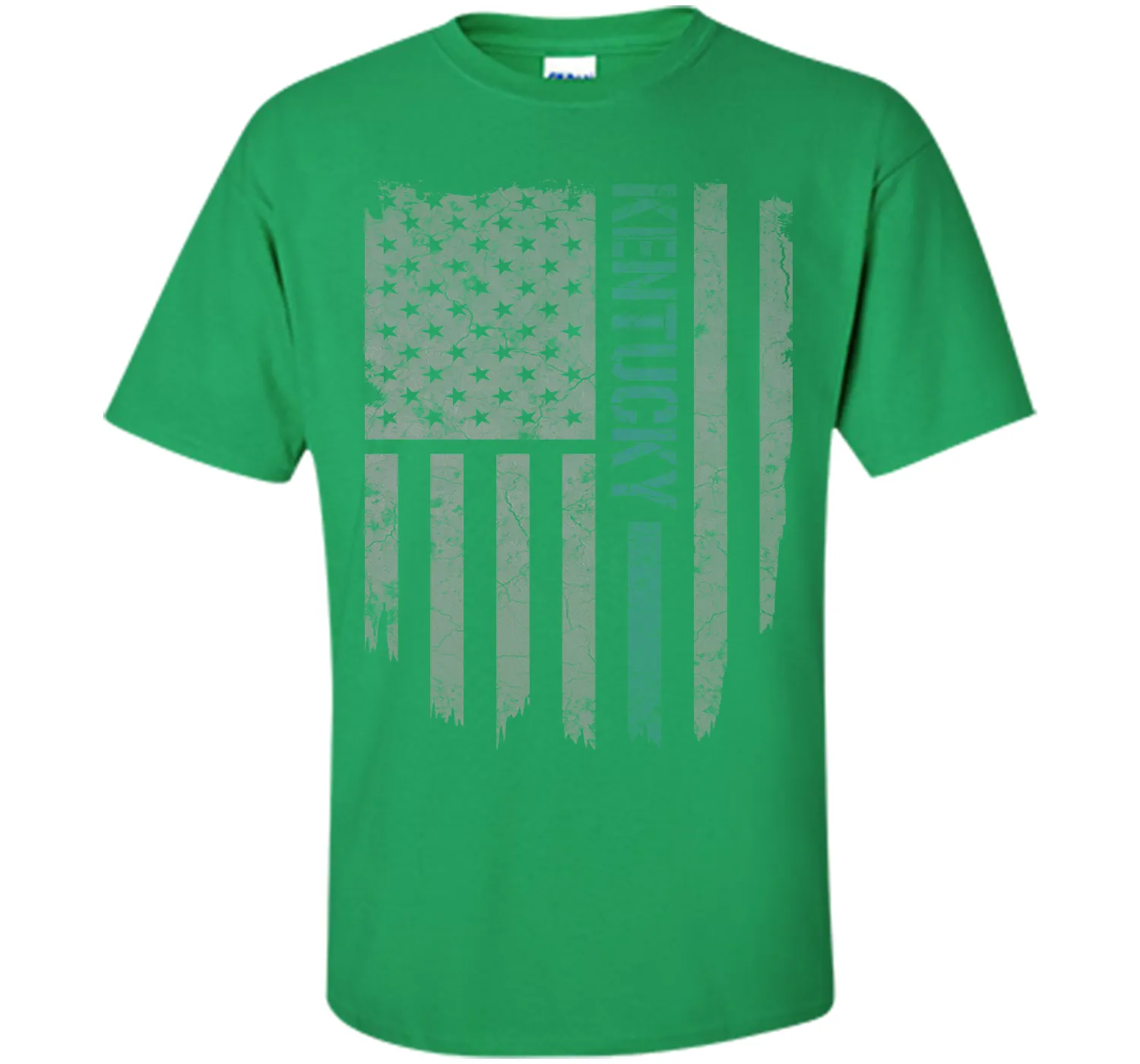 Kentucky Thin Blue Line American Flag T-Shirt T-Shirt
