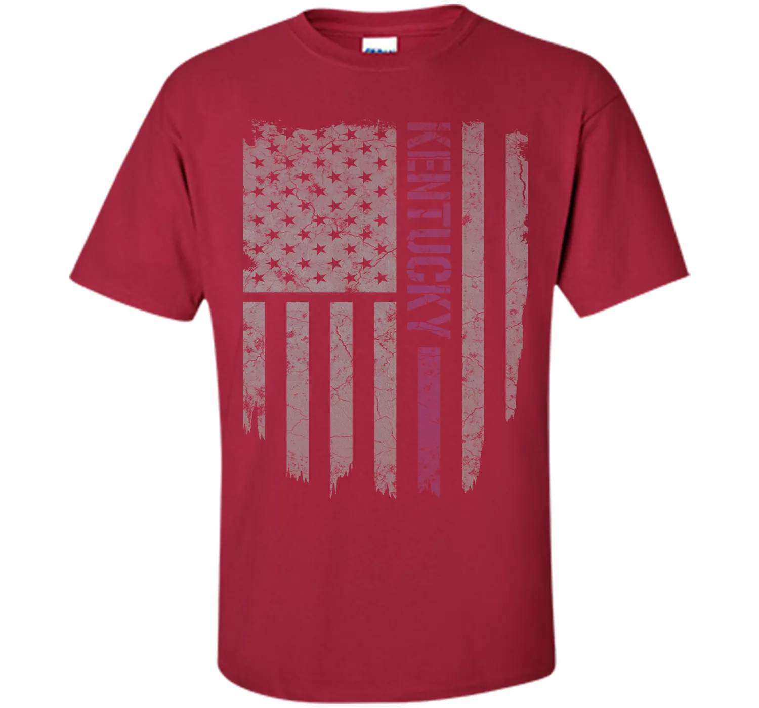 Kentucky Thin Blue Line American Flag T-Shirt T-Shirt
