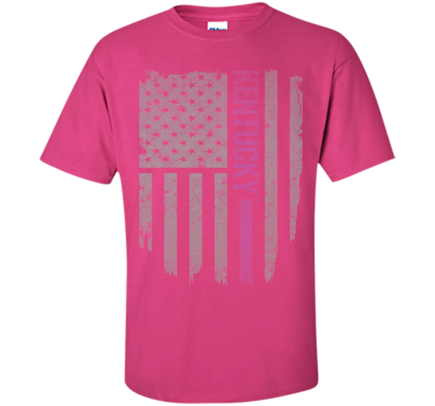 Kentucky Thin Blue Line American Flag T-Shirt T-Shirt