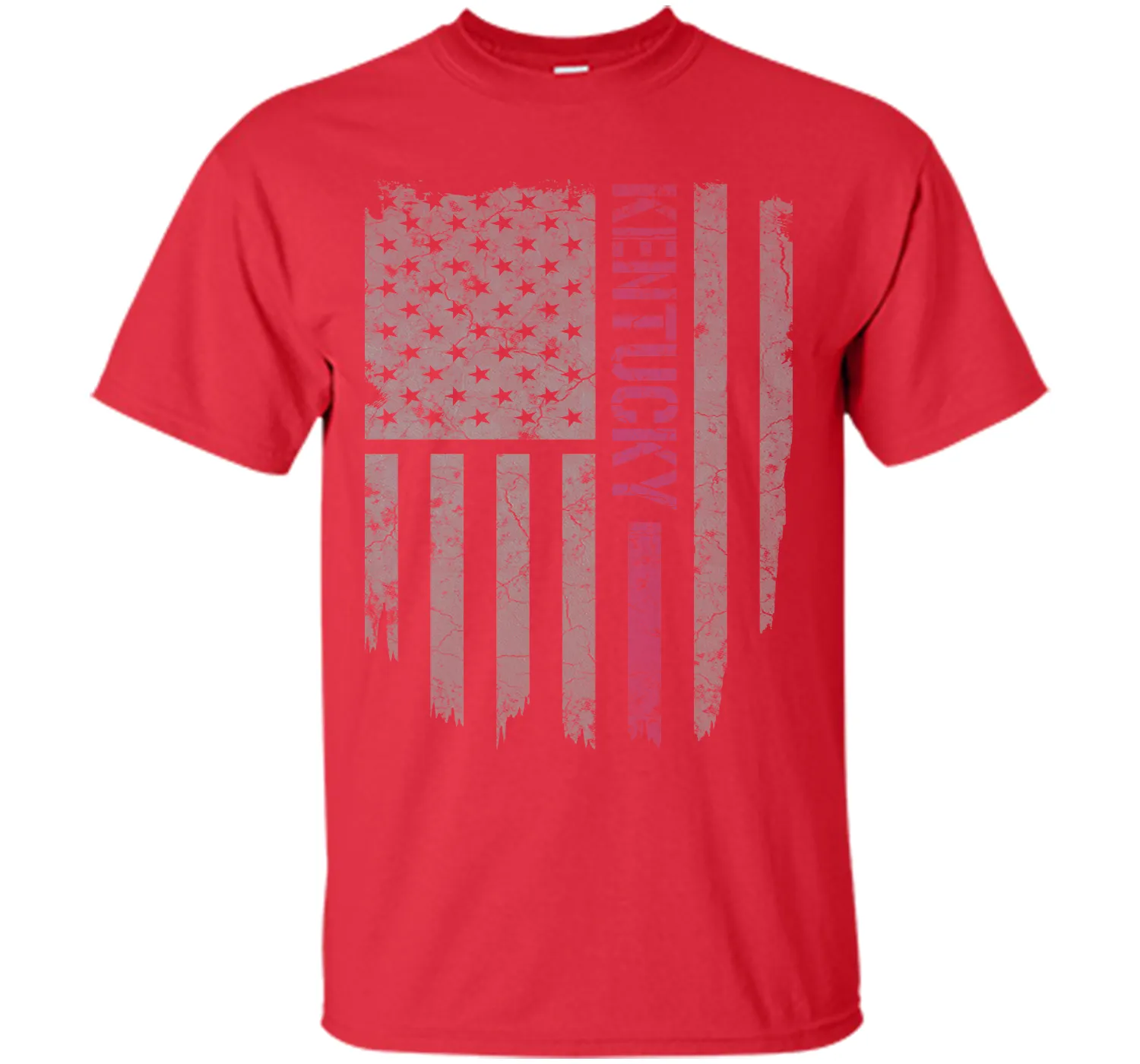 Kentucky Thin Blue Line American Flag T-Shirt T-Shirt