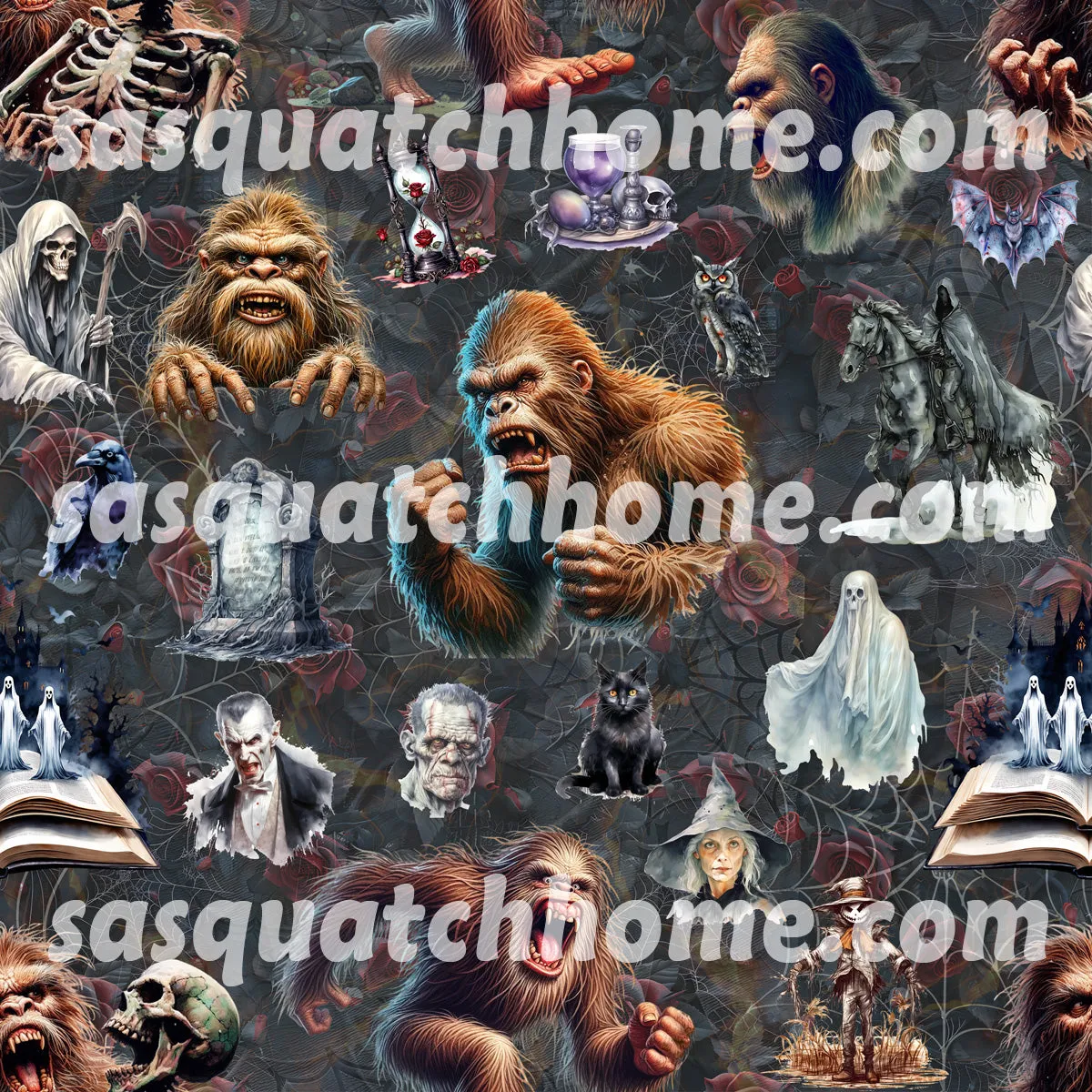 Kids Hair Cutting Cape - 18 Sasquatch Bigfoot Designs, Bigfoot, Bigfoot cape, Sasquatch cutting cape