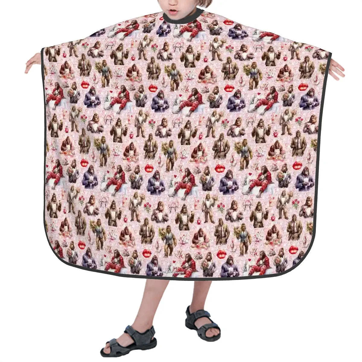 Kids Hair Cutting Cape - 18 Sasquatch Bigfoot Designs, Bigfoot, Bigfoot cape, Sasquatch cutting cape