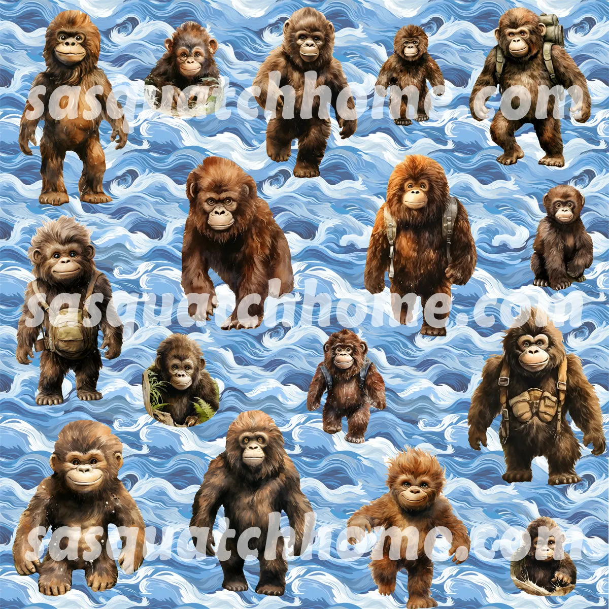 Kids Hair Cutting Cape - 18 Sasquatch Bigfoot Designs, Bigfoot, Bigfoot cape, Sasquatch cutting cape