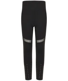 Kids panelled leggings | Black