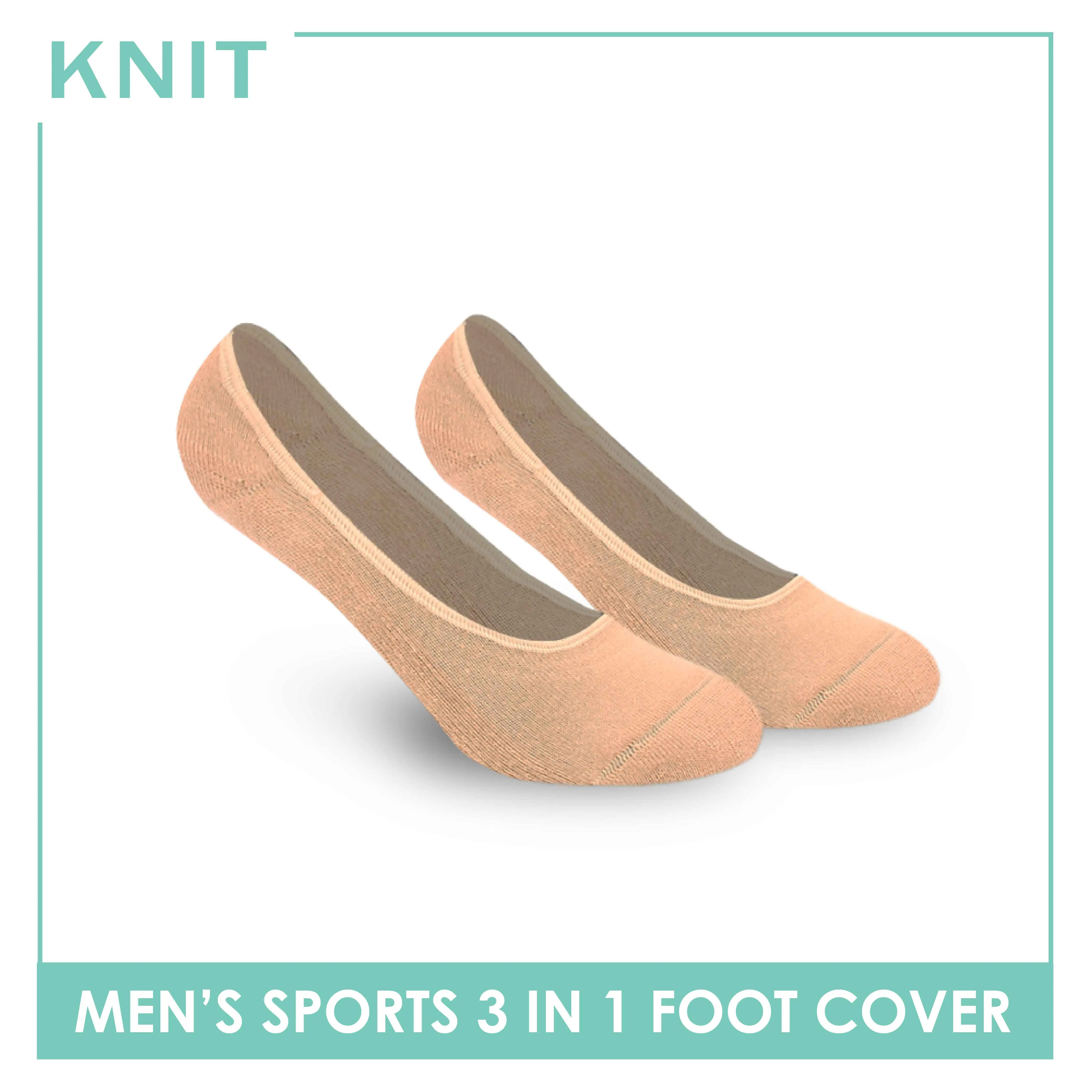 Knit Men’s Thick Sports Foot Cover 3 pairs in a pack KMSFKG1