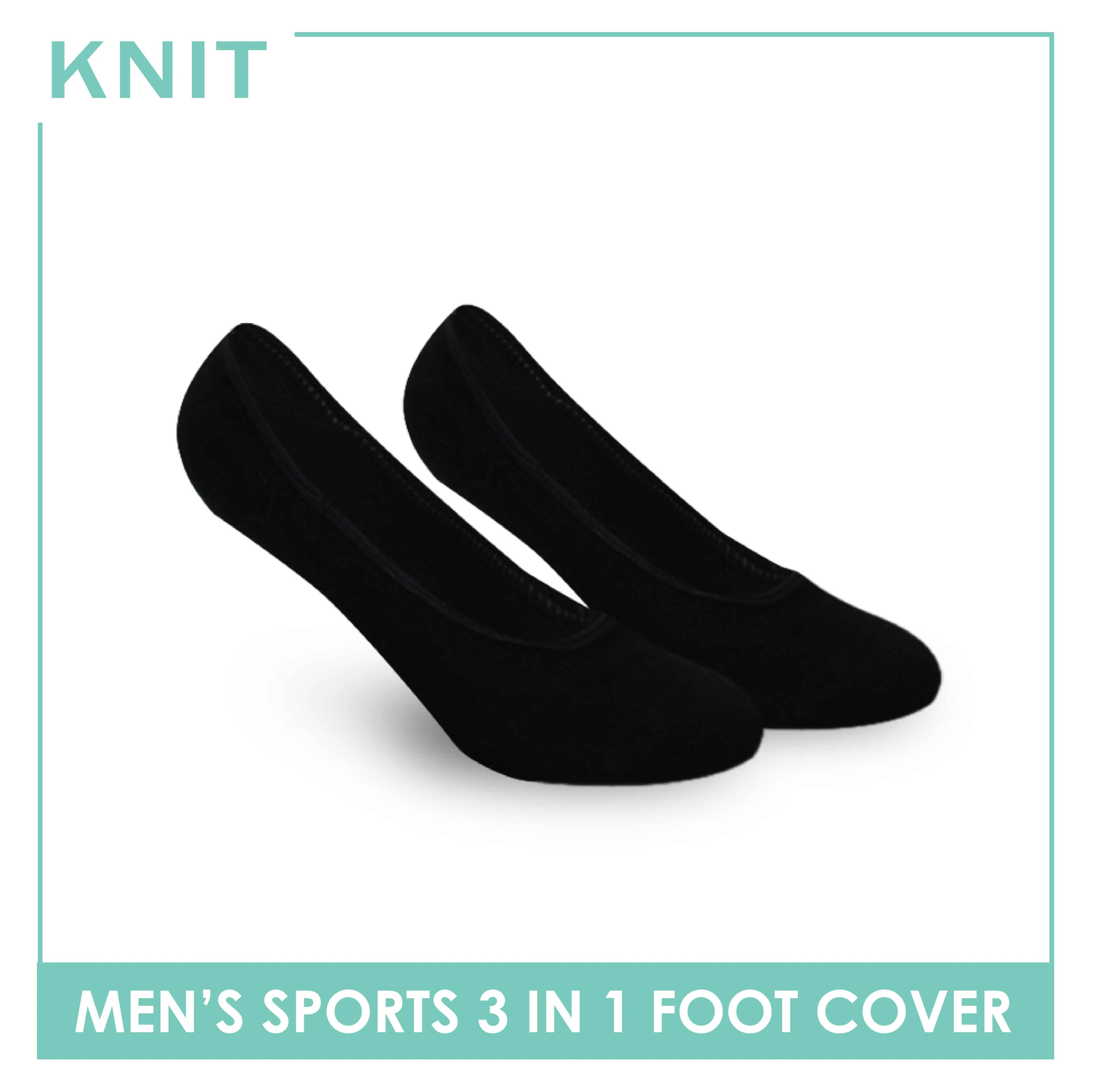 Knit Men’s Thick Sports Foot Cover 3 pairs in a pack KMSFKG1