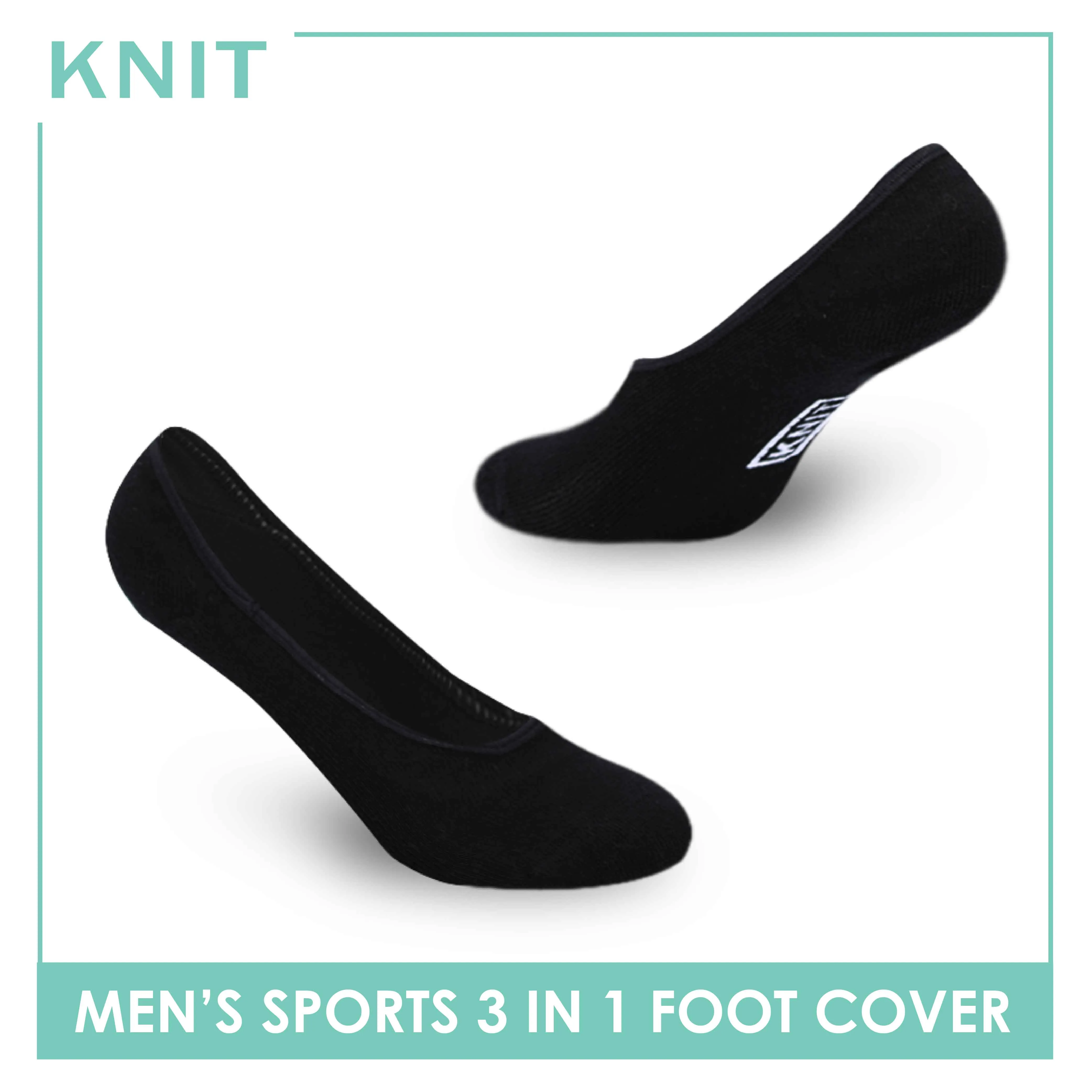 Knit Men’s Thick Sports Foot Cover 3 pairs in a pack KMSFKG1