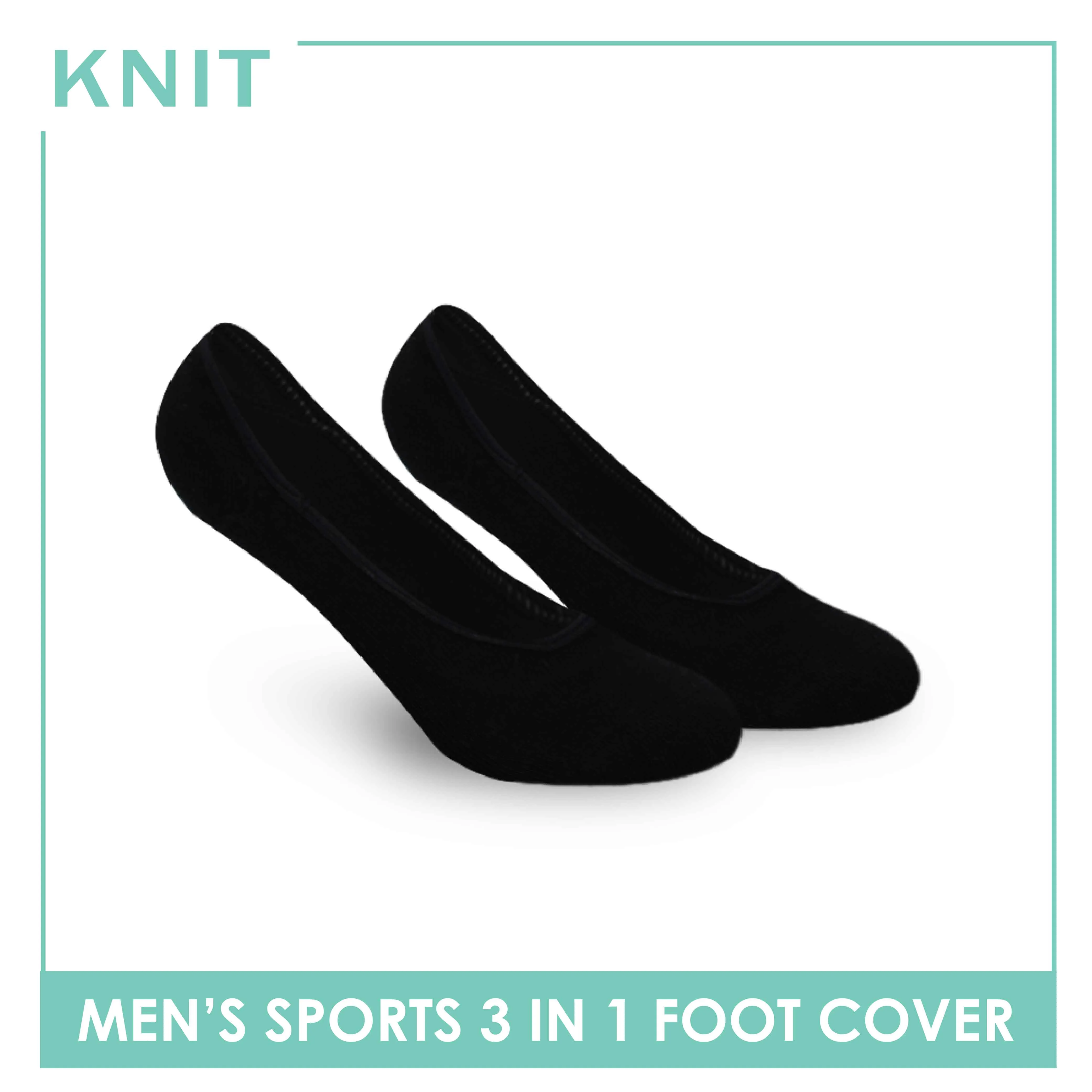 Knit Men’s Thick Sports Foot Cover 3 pairs in a pack KMSFKG1