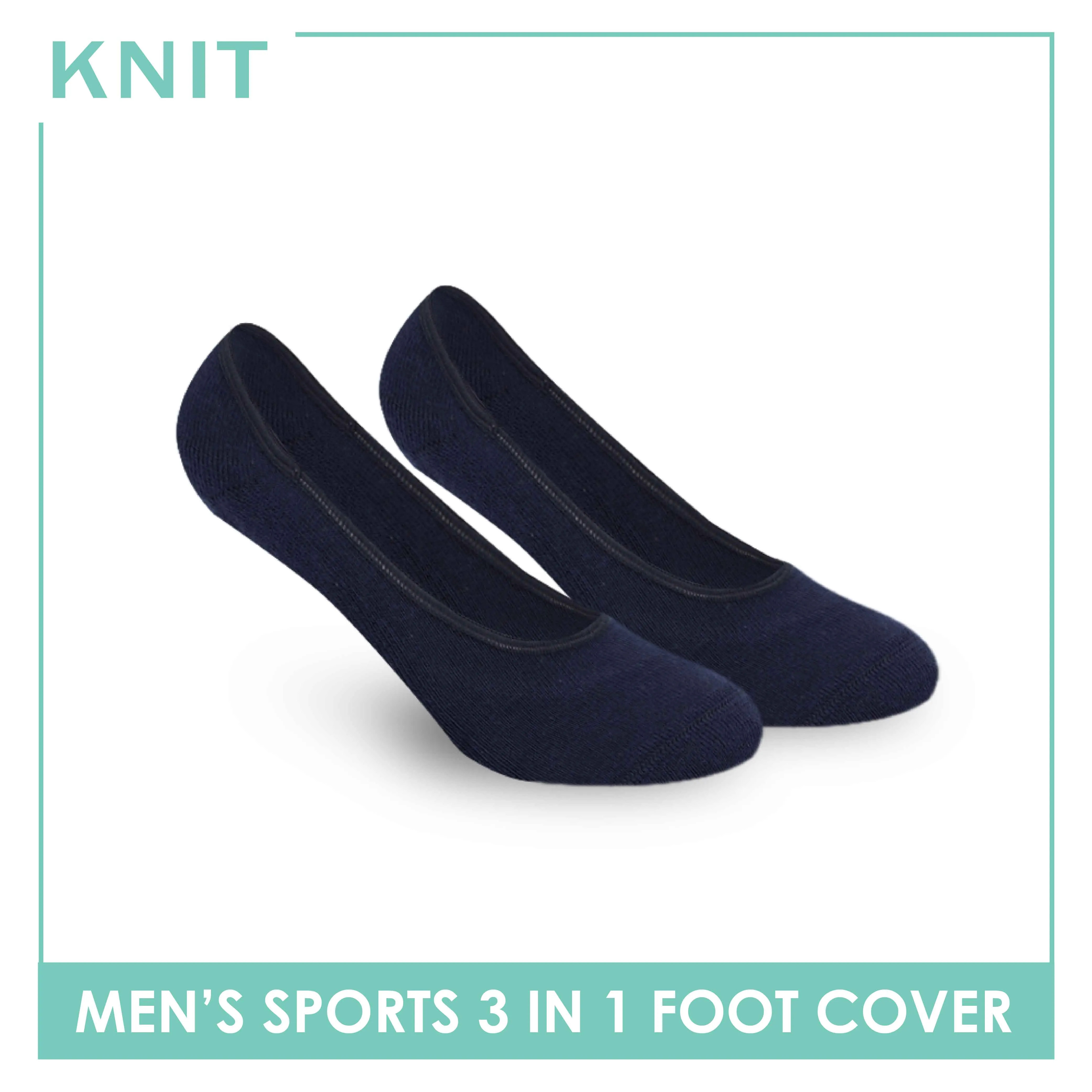 Knit Men’s Thick Sports Foot Cover 3 pairs in a pack KMSFKG1