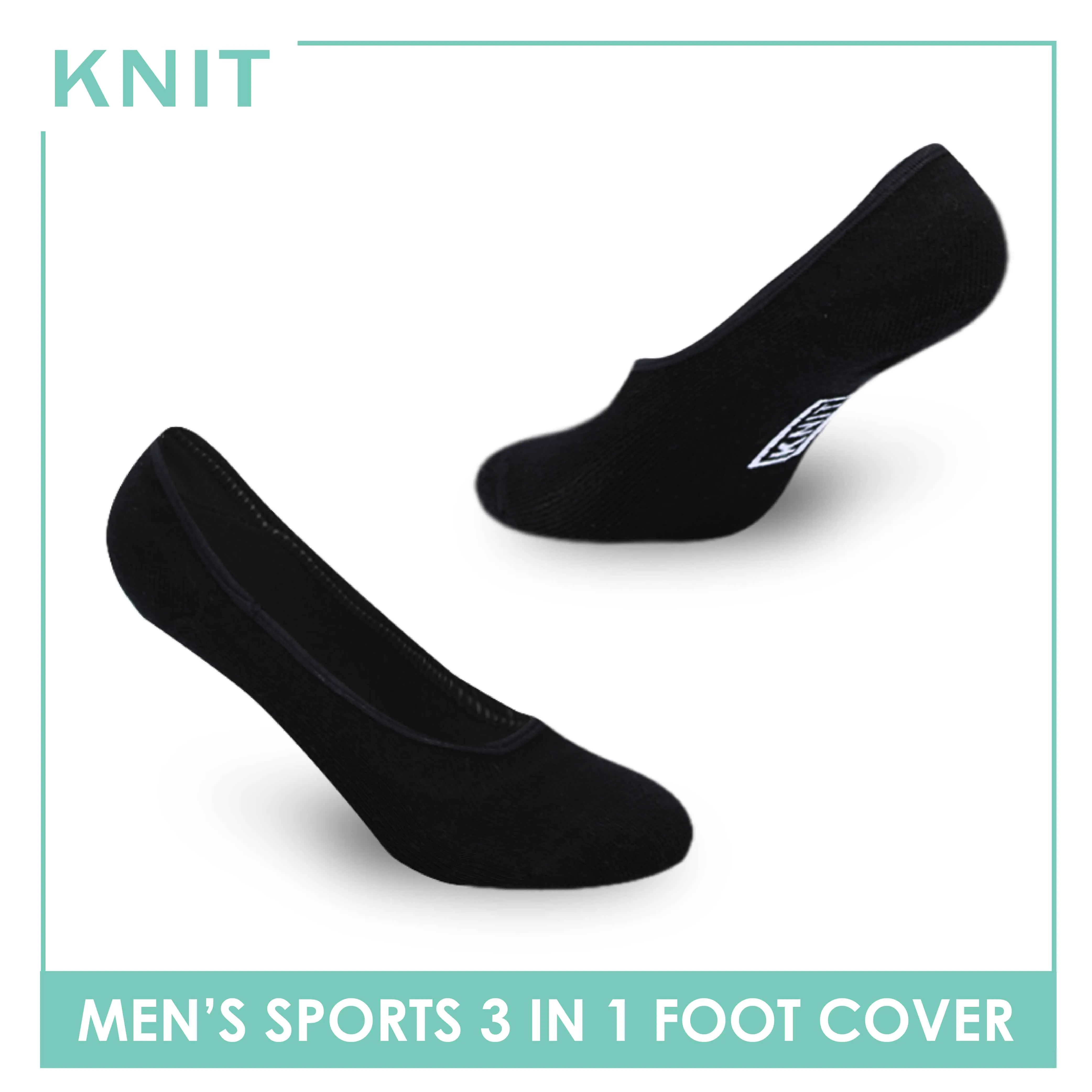 Knit Men’s Thick Sports Foot Cover 3 pairs in a pack KMSFKG1