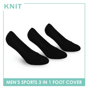 Knit Men’s Thick Sports Foot Cover 3 pairs in a pack KMSFKG1