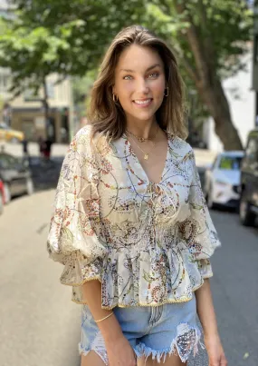 LA0223-2SS Paisley Print Top (Pack)