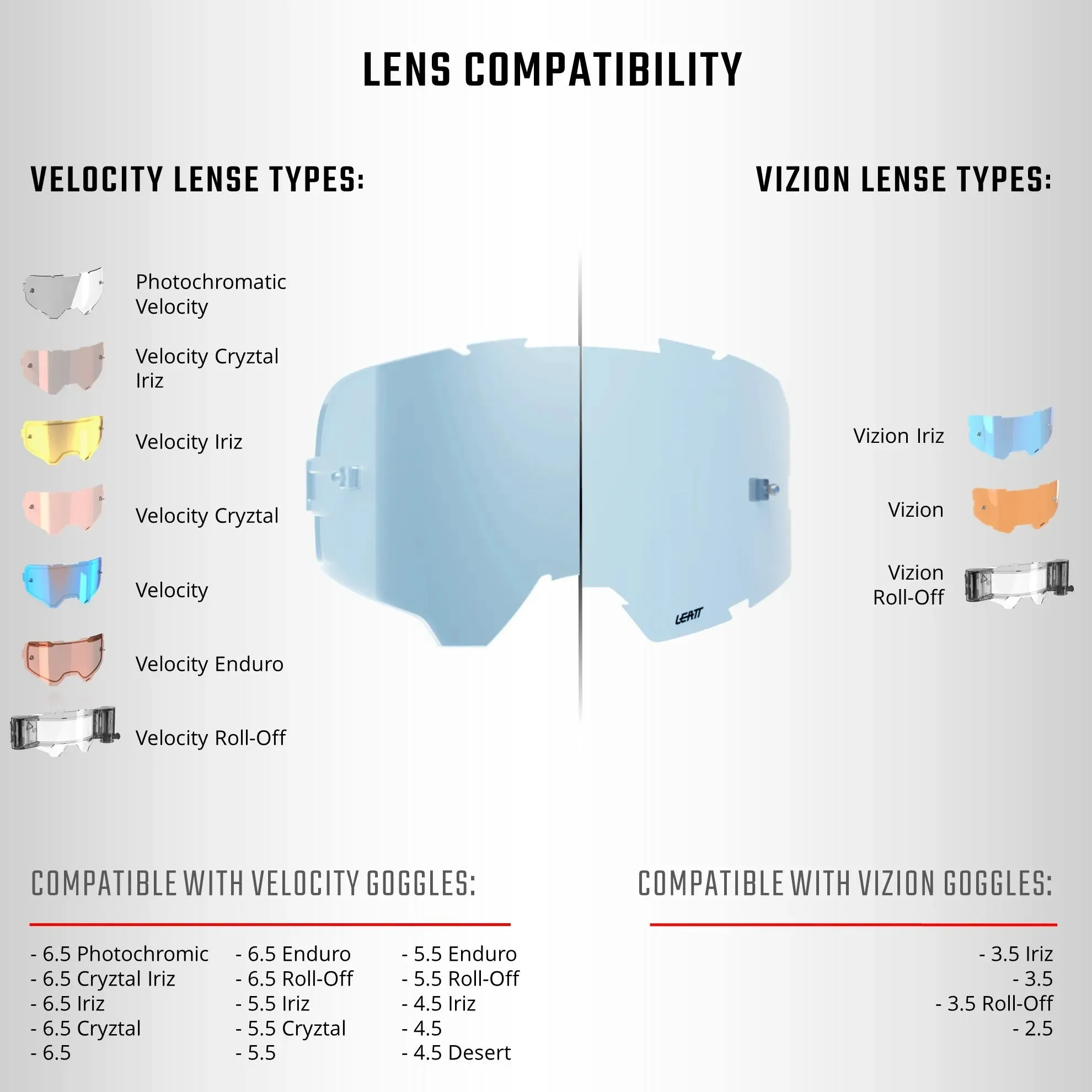 Leatt 6.5 Velocity Photochromic Goggles V25