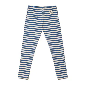 Legging Stripe Buttermilk Otomi Blue