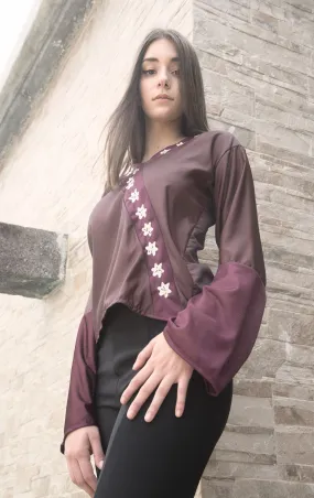 Leggings with two fabrics