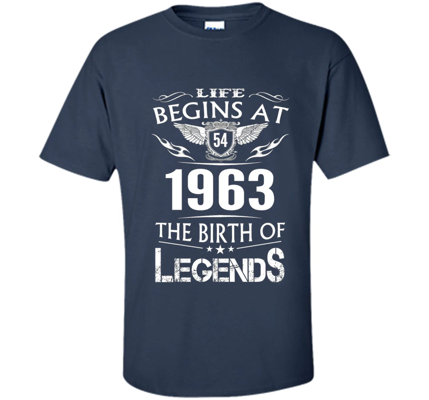 Life Begins At 54 1963 The Birth Of Legends T-Shirt t-shirt
