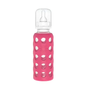 Life Factory Glass Baby Bottle Raspberry Pink (250ml)